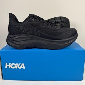 NEW Hoka One One Clifton 10 Triple Black 1162030-BBLC Men's Size 8D